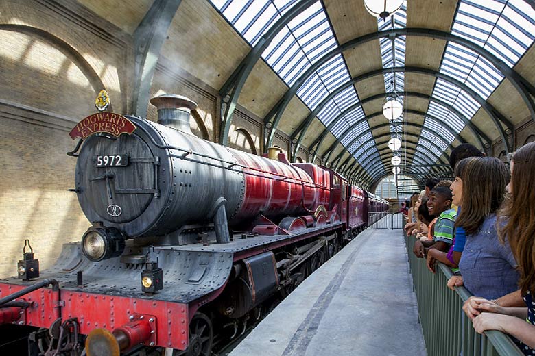 Step on to Platform 9 ¾ for a ride on the Hogwarts Express