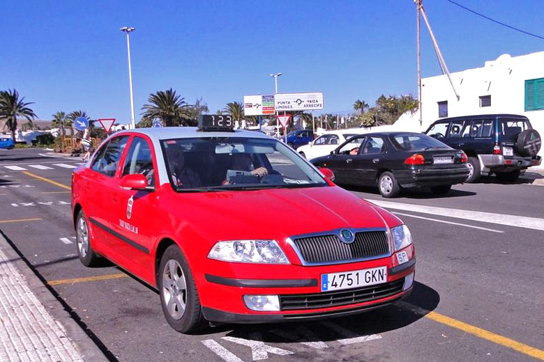 Taxi in Lanzarote, Canary Islands