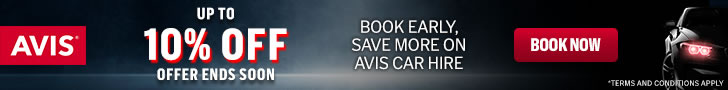 Avis sale: 10% off car hire in Europe, Australia, New Zealand & more