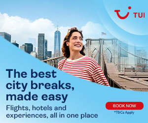 TUI: Book online & save on city breaks in 2023/2024