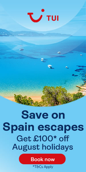 TUI: £100 off holidays to Spain in August 2022