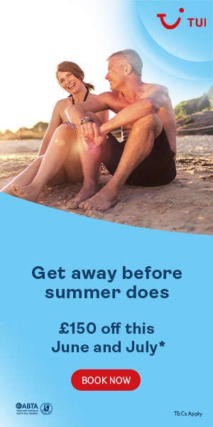 TUI: £150 off selected holidays in June & July 2022
