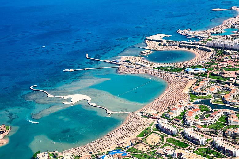 Luxury hotels on the beaches of Hurghada, Egypt © Antiksu - Adobe Stock Image
