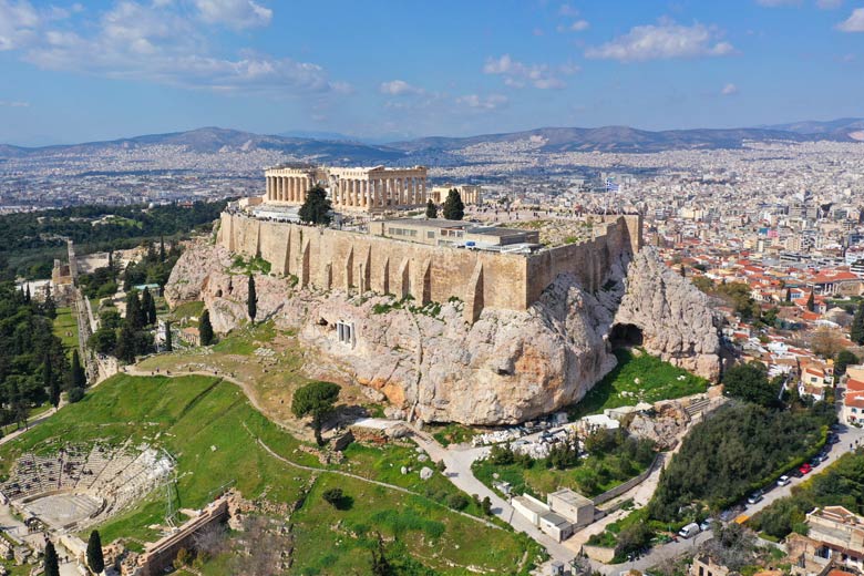 The ancient Acropolis at the heart of Athens The ancient Acropolis at the heart of Athens