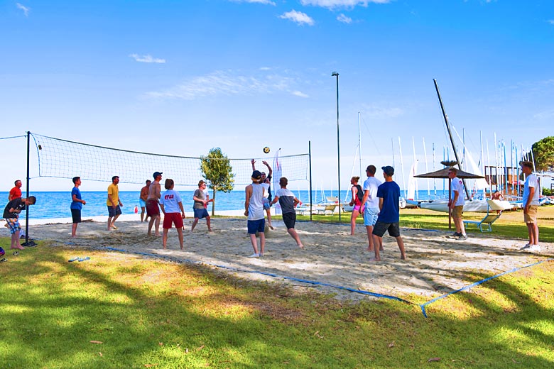 Don't miss out on the afternoon beach volleyball