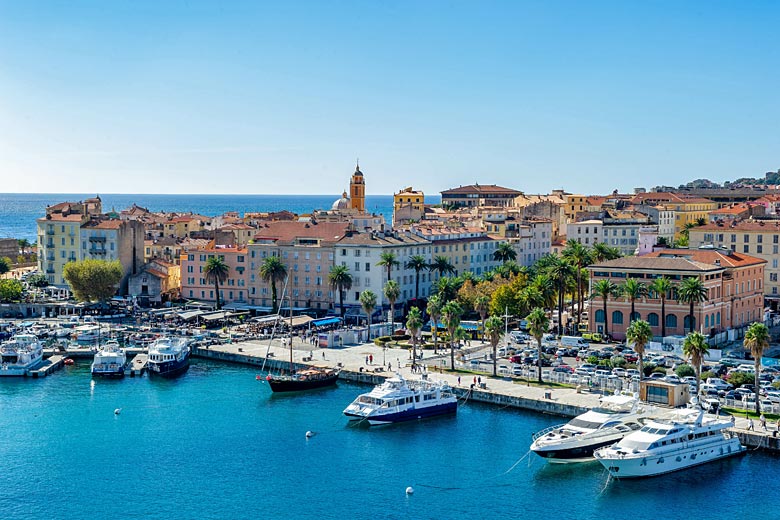 The port of Ajaccio in Corsica