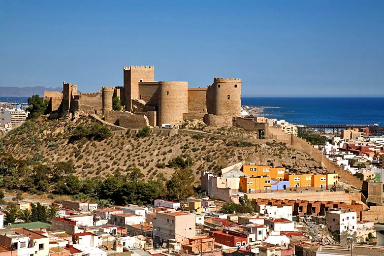 The Alcazaba in Almería, largest Muslim fortress in Spain © Jerónimo Alba - Alamy Stock Photo