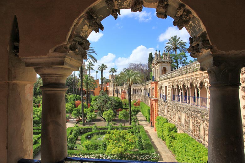 In the gardens at Seville&rsquo;s magnificent Alcazar