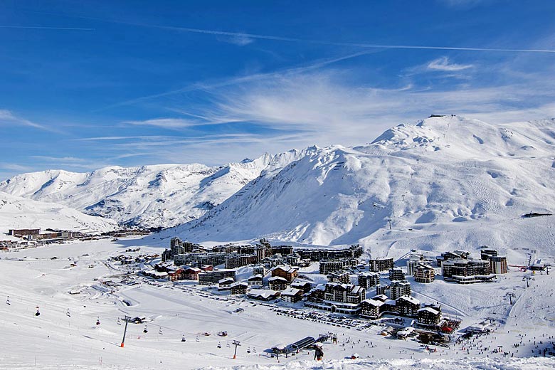 The alpine ski resort of Tignes, France