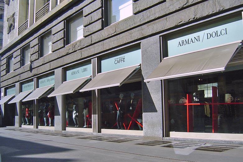 The Armani flagship store