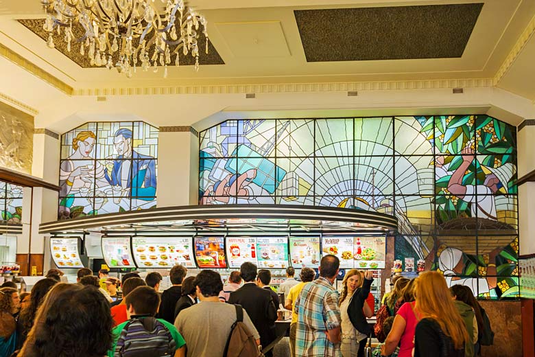 The Art Deco interior of Porto's famous McDonald's The Art Deco interior of Porto's famous McDonald's
