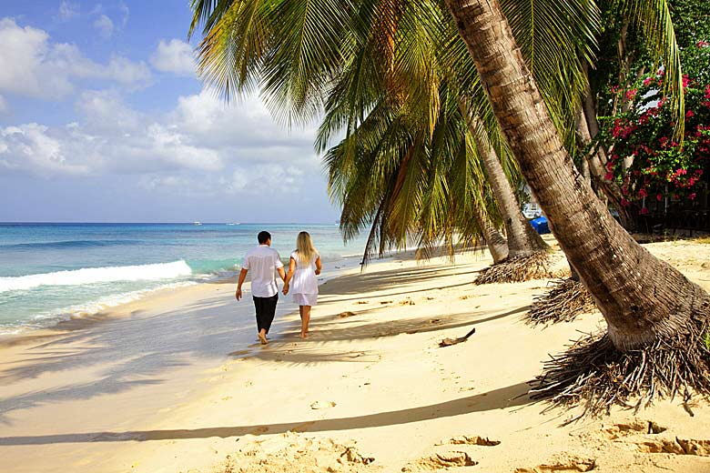 Stroll on the beach on the sheltered west coast, Barbados © boophotography - Fotolia.com
