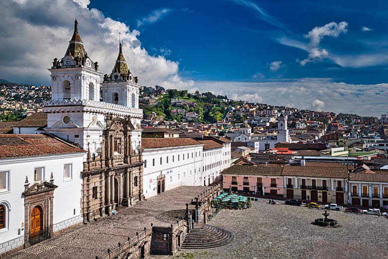 The historic Basilica of San Francisco in Quito © Thomas - Adobe Stock Image