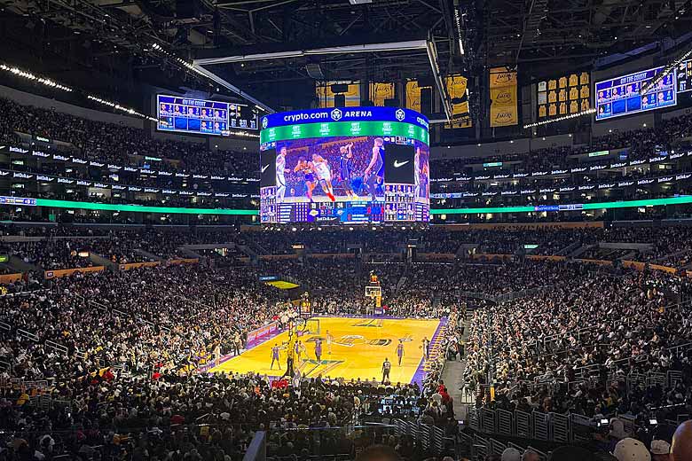 Get court-side seats for basketball at Crypto.com Arena
