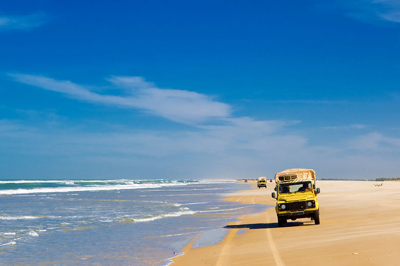 4x4 excursion on the beach at St Louis, Senegal