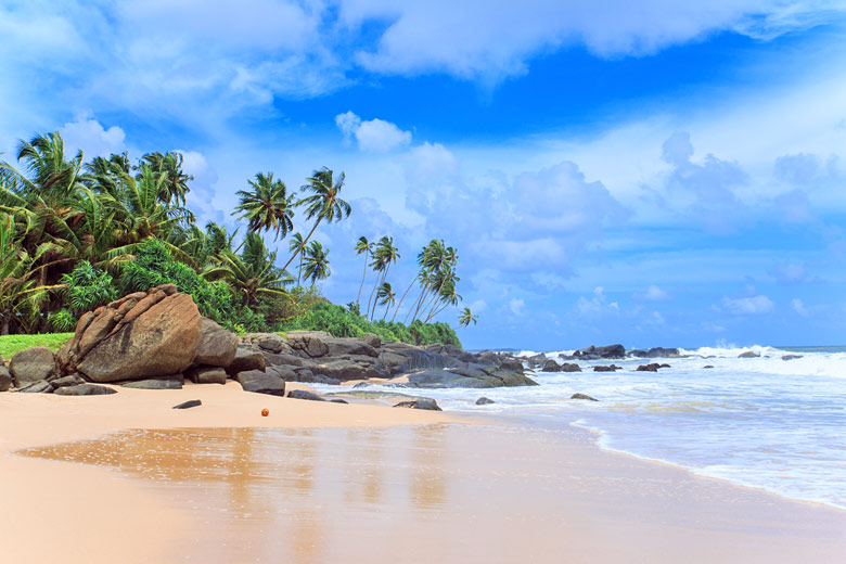 The golden sands of Sri Lanka&rsquo;s south coast