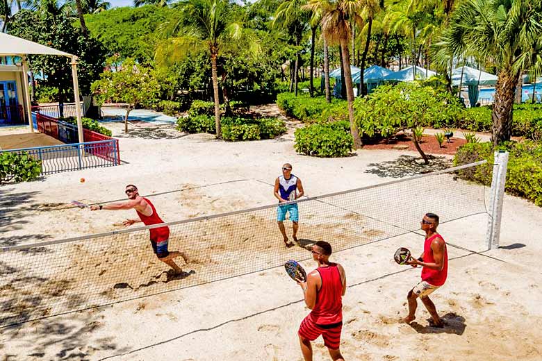 Beach Tennis is popular in Aruba