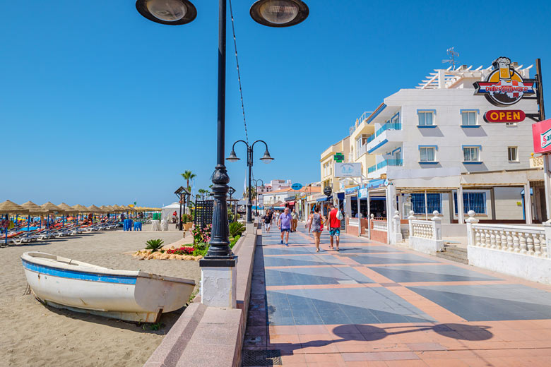 The beachfront promenade at Torremolinos