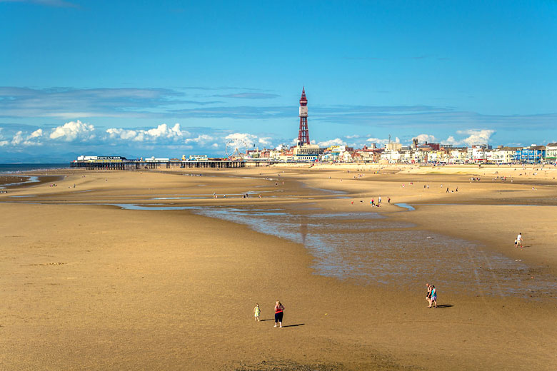Blackpool Beach at low tide
