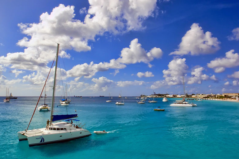 Blue skies over Barbados