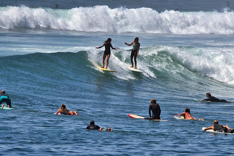 Watch the pros surf at Malibu Beach