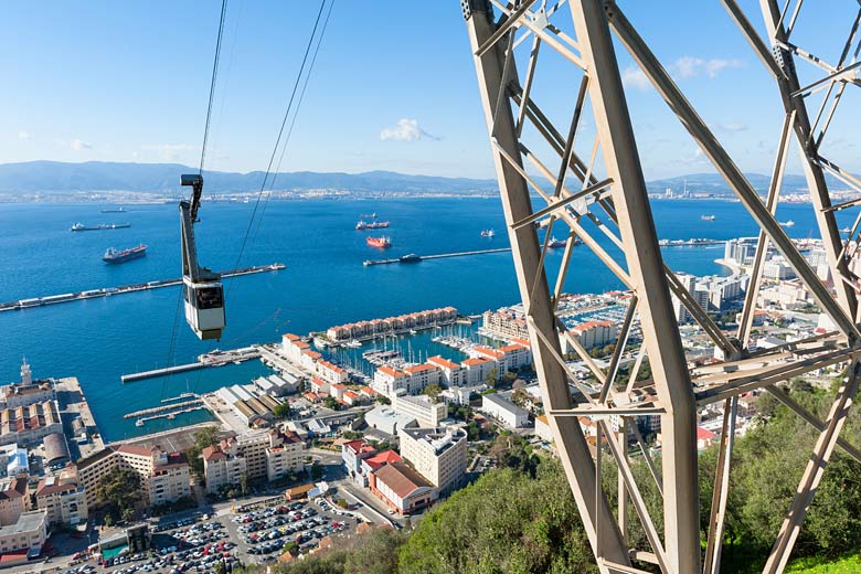 Ride up to the top of the Rock of Gibraltar