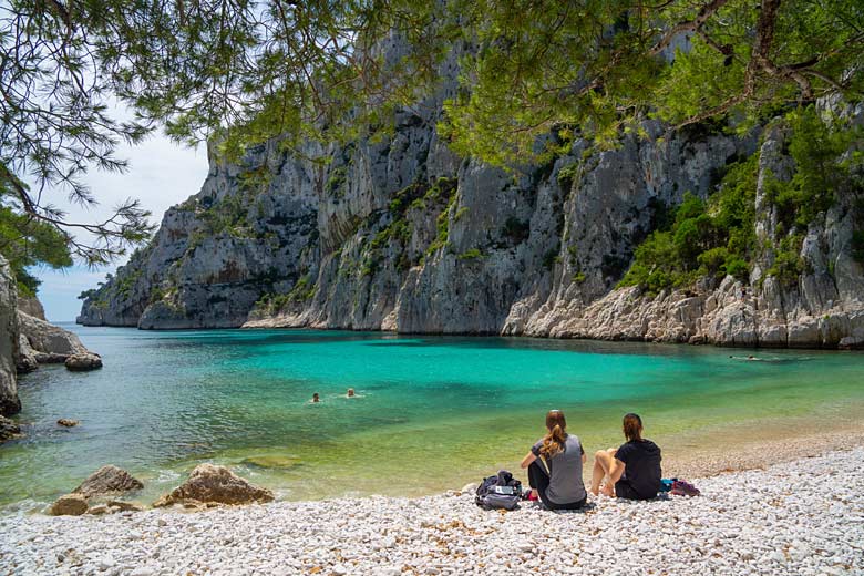Tranquil bay at Calanque d'Envau, Calanques National Park © s4svisuals - Adobe Stock Image