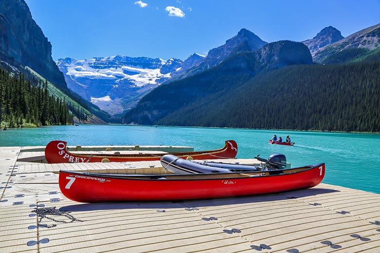 Go for a paddle on Lake Louise