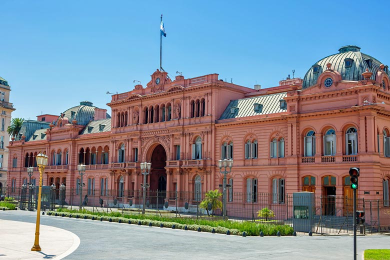 The Casa Rosada where Eva Peron lived