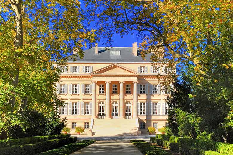 Chateau Margaux in the Médoc wine region, Bordeaux