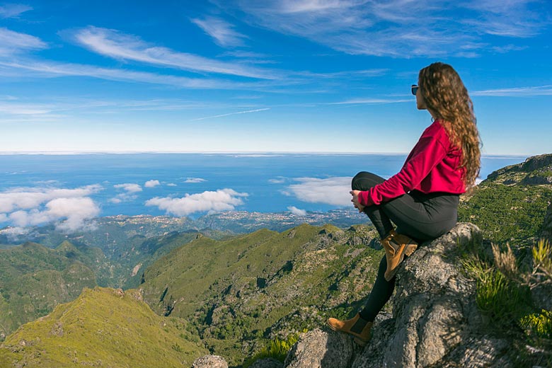 Taking in the view from Pico Ruivo