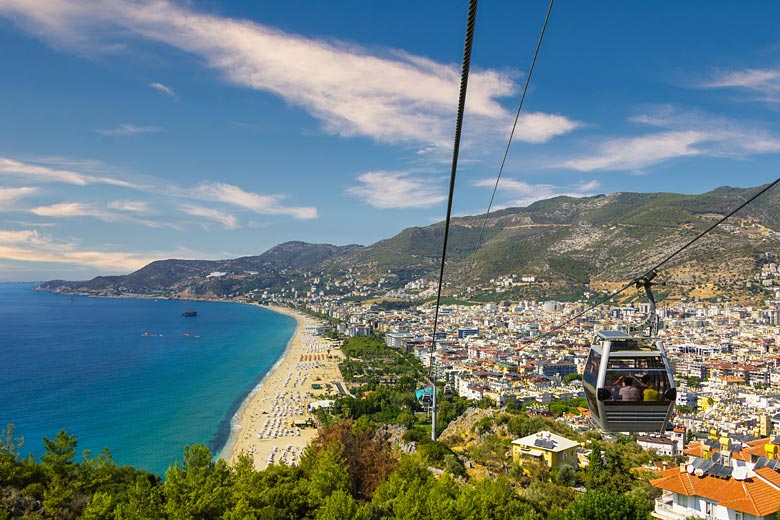 Cleopatra Beach and the city of Alanya © WildGlass Photograph - Adobe Stock Image