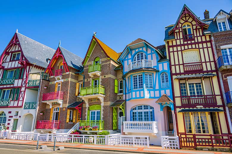 Colourful buildings of Mers-les-Bains