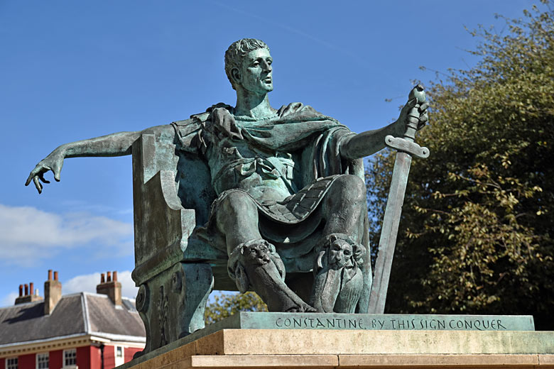 Constantine the Great, statue in York