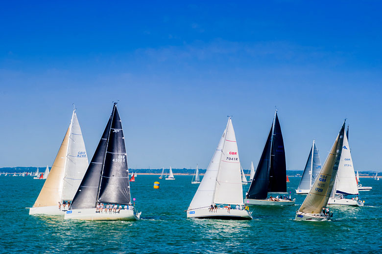 Yacht race during Cowes Week on the Isle of Wight © Mouradmeddah - Dreamstime.com