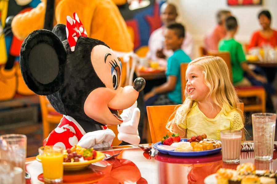 Dining with Disney characters - photo courtesy of Walt Disney World