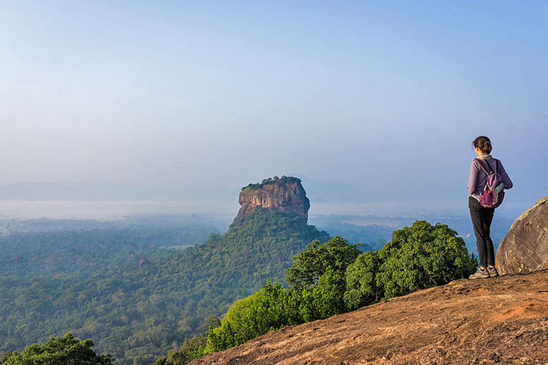The unmissable mound of Sigiriya Rock The unmissable mound of Sigiriya Rock