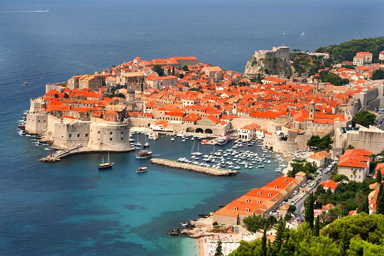 The walled-city of Dubrovnik, Croatia