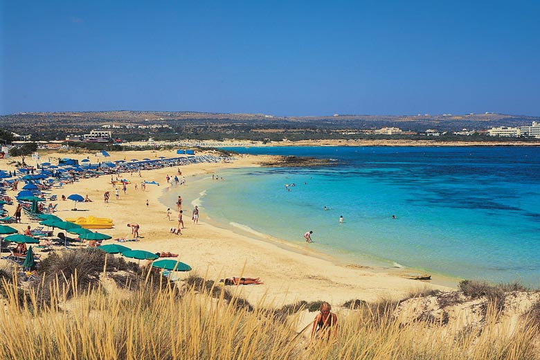 Early summer on the beach in Ayia Napa, Cyprus - photo courtesy of Visit Cyprus