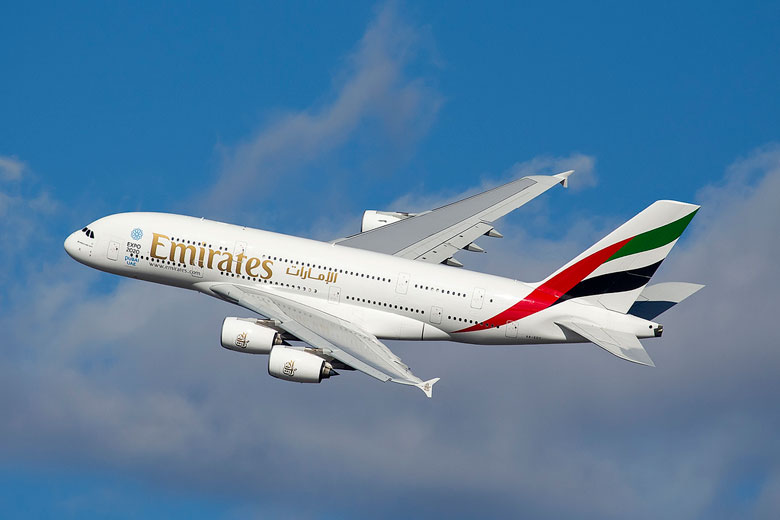 Emirates A380 aircraft - © <a href='https://www.flickr.com/photos/44939325@N02/8442269364' target='new window o' rel='nofollow'>Maarten Visser</a> - Flickr <a href='https://creativecommons.org/licenses/by-sa/2.0/' target='new window l' rel='nofollow'>CC BY-SA 2.0</a>