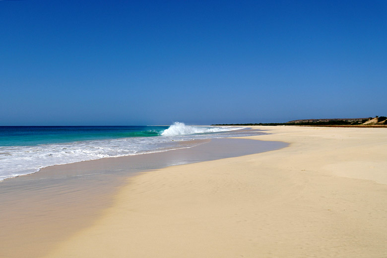 A seemingly endless beach in Cape Verde