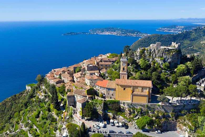 Terracotta-topped Èze, French Riviera