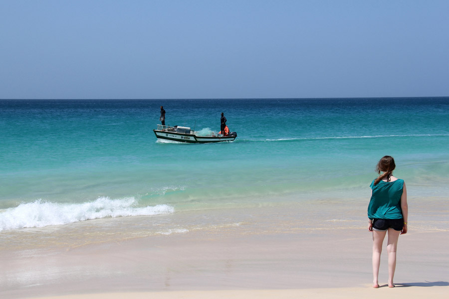 Fishing off Boa Vista beach, Cape Verde