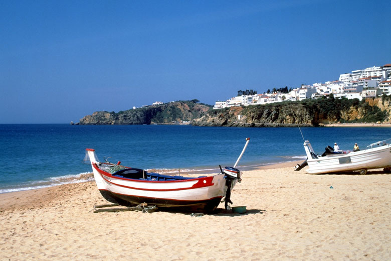 Fishing boats on Albufeira beach, Algarve
