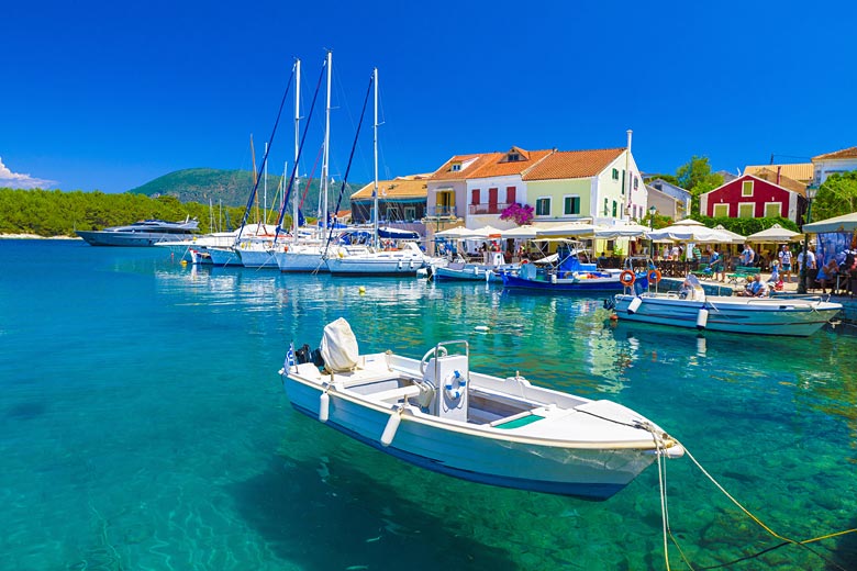 Fiskardo harbour, Kefalonia