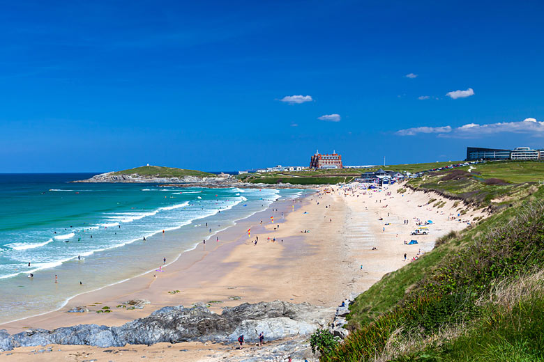 Surf hotspot Fistral Beach