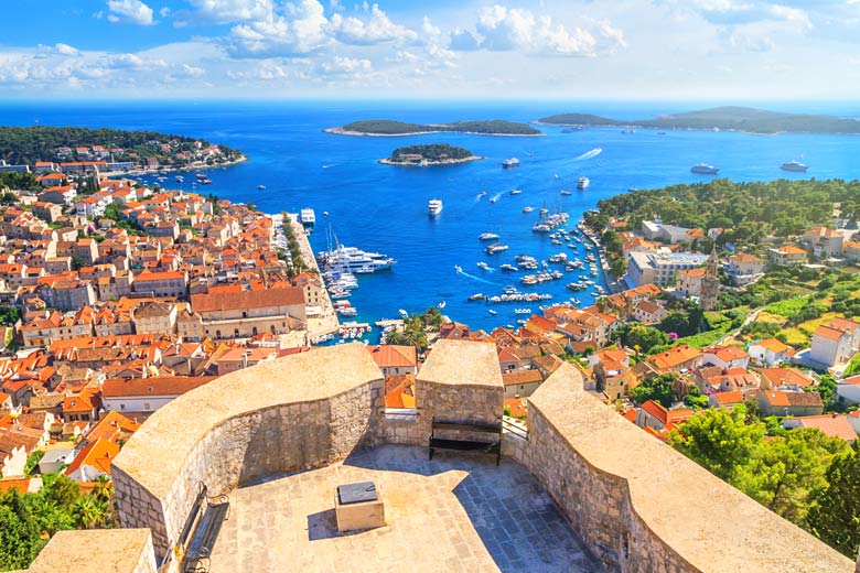 View from 16th-century Fortica Fortress, Hvar View from 16th-century Fortica Fortress, Hvar