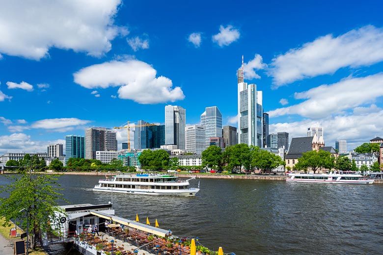 Frankfurt - the largest city on the River Main