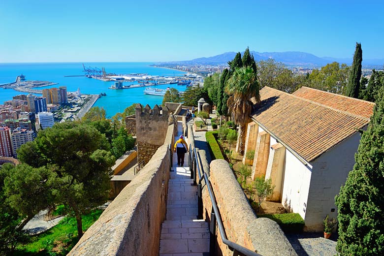 View of the port from the ramparts of Gibralfaro Castle © Julian Maldonado - Adobe Stock Image