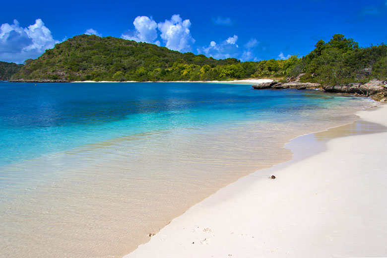 Glassy calm sea in Antigua